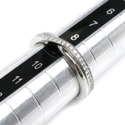 HARRY WINSTON ハリーウィンストン Pt950プラチナ トリスト・ワンロウ・バンド パヴェ リング・指輪 WBDPRD1RTST ダイヤモンド 9号 5.2g レディース【中古】【美品】