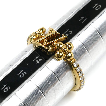 LOUIS VUITTON ルイ・ヴィトン GP ラインストーン ゴールド LVアイコニック リング・指輪 M1461M TE4263 13号 レディース【中古】