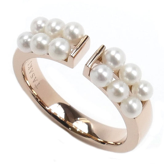 TASAKI タサキ K18PG ピンクゴールド プチパール 淡水パール リング・指輪 RC-4484-18KSG パール約2.5mm 12号 5.1g レディース【中古】【美品】