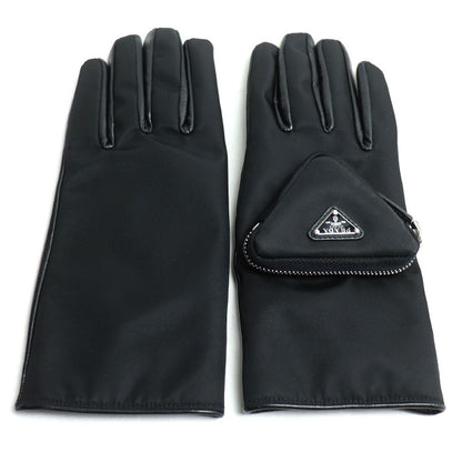 PRADA プラダ トライアングルロゴ 手袋 ブラック 2GG137 2DW1 F0002 
8 レディース【中古】【美品】