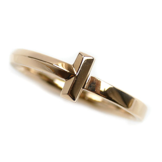 TIFFANY&Co. ティファニー K18PG ピンクゴールド Tワン ナロー リング・指輪 67797124 23号 4.8g メンズ【中古】【美品】