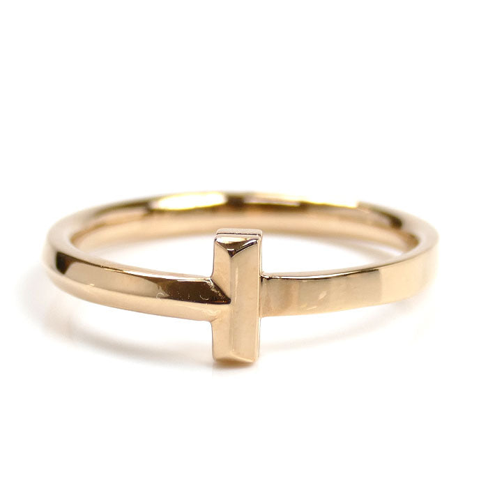 TIFFANY&Co. ティファニー K18PG ピンクゴールド Tワン ナロー リング・指輪 67797124 23号 4.8g メンズ【中古】【美品】