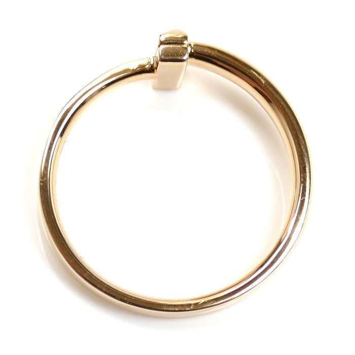 TIFFANY&Co. ティファニー K18PG ピンクゴールド Tワン ナロー リング・指輪 67797124 23号 4.8g メンズ【中古】【美品】