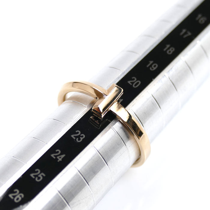 TIFFANY&Co. ティファニー K18PG ピンクゴールド Tワン ナロー リング・指輪 67797124 23号 4.8g メンズ【中古】【美品】