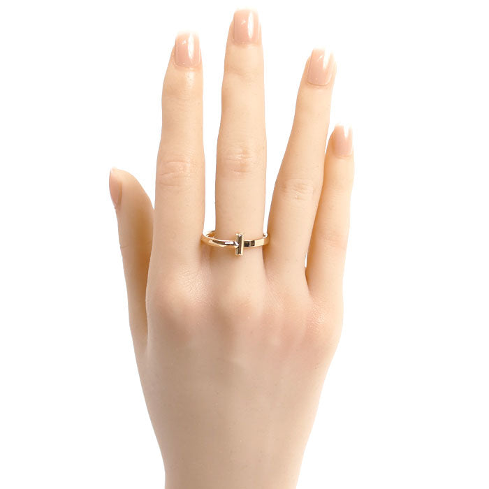 TIFFANY&Co. ティファニー K18PG ピンクゴールド Tワン ナロー リング・指輪 67797124 23号 4.8g メンズ【中古】【美品】