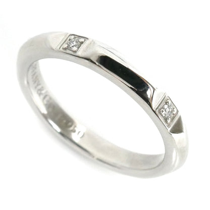 TIFFANY&Co. ティファニー Pt950プラチナ トゥルーバンド ダイヤ リング・指輪 67133684 ダイヤモンド 8号 4.1g レディース【中古】【美品】