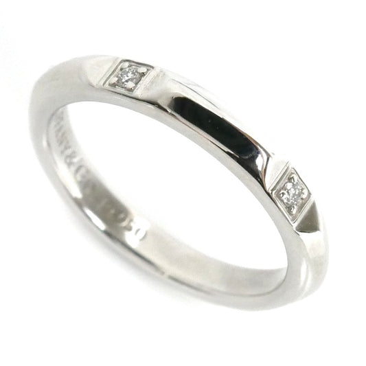 TIFFANY&Co. ティファニー Pt950プラチナ トゥルーバンド ダイヤ リング・指輪 67133684 ダイヤモンド 8号 4.1g レディース【中古】【美品】