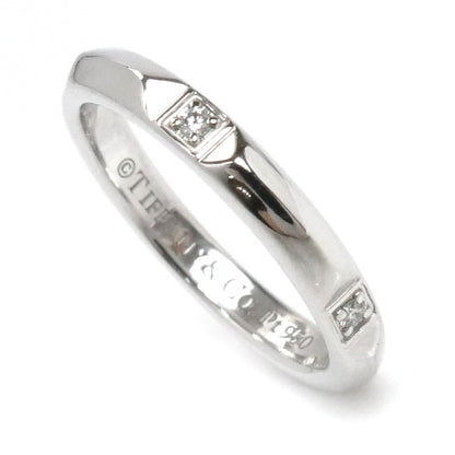 TIFFANY&Co. ティファニー Pt950プラチナ トゥルーバンド ダイヤ リング・指輪 67133684 ダイヤモンド 8号 4.1g レディース【中古】【美品】