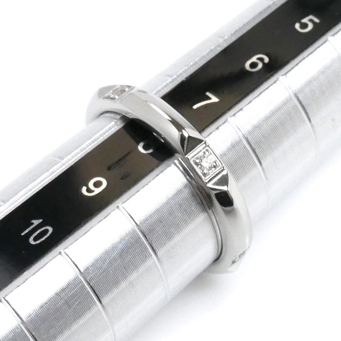 TIFFANY&Co. ティファニー Pt950プラチナ トゥルーバンド ダイヤ リング・指輪 67133684 ダイヤモンド 8号 4.1g レディース【中古】【美品】