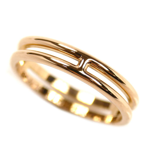 HERMES エルメス K18PG ピンクゴールド アリアンヌ リング・指輪 H119836B  12号 52 2.8g レディース【中古】【美品】