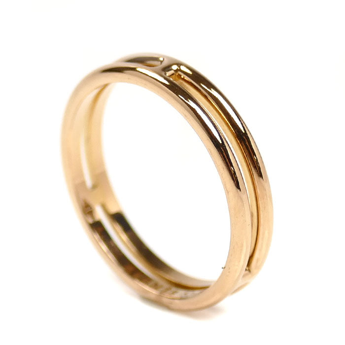 HERMES エルメス K18PG ピンクゴールド アリアンヌ リング・指輪 H119836B  12号 52 2.8g レディース【中古】【美品】