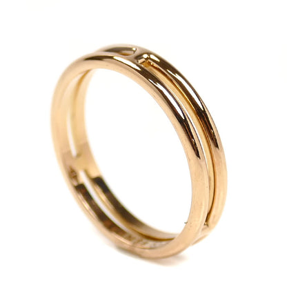 HERMES エルメス K18PG ピンクゴールド アリアンヌ リング・指輪 H119836B  12号 52 2.8g レディース【中古】【美品】