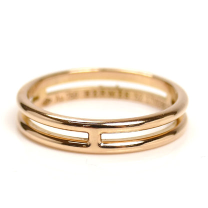 HERMES エルメス K18PG ピンクゴールド アリアンヌ リング・指輪 H119836B  12号 52 2.8g レディース【中古】【美品】