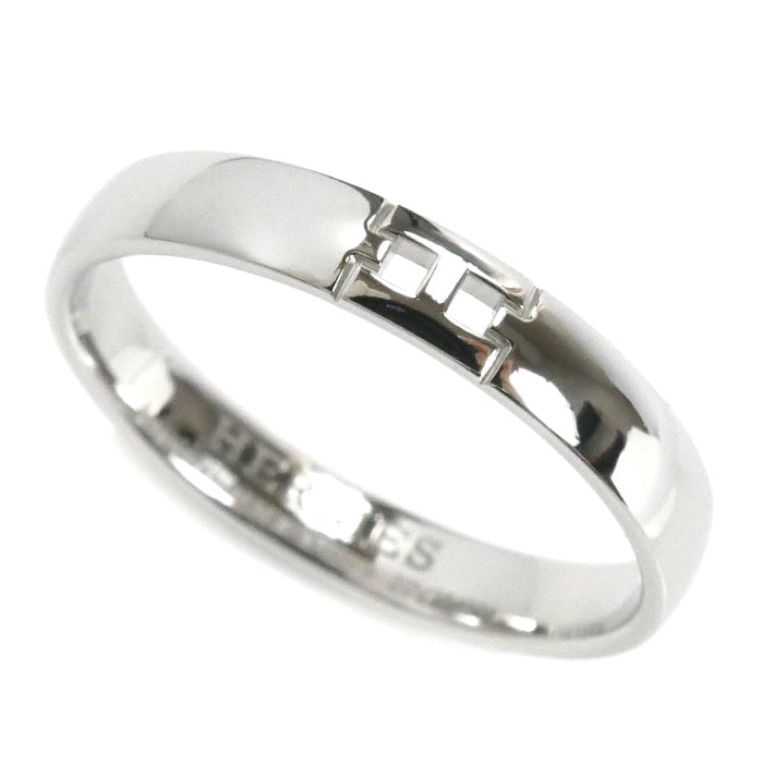 HERMES エルメス K18WG ホワイトゴールド ヘラクレス リング・指輪 H119854B 00060 19.5号 60 4.0g メンズ【中古】【美品】