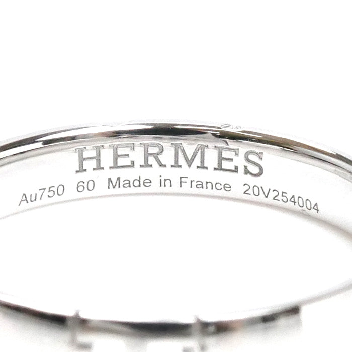 HERMES エルメス K18WG ホワイトゴールド ヘラクレス リング・指輪 H119854B 00060 19.5号 60 4.0g メンズ【中古】【美品】