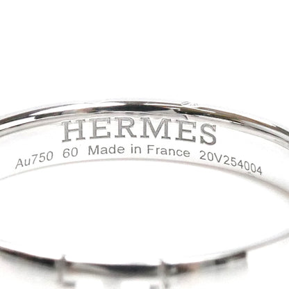 HERMES エルメス K18WG ホワイトゴールド ヘラクレス リング・指輪 H119854B 00060 19.5号 60 4.0g メンズ【中古】【美品】