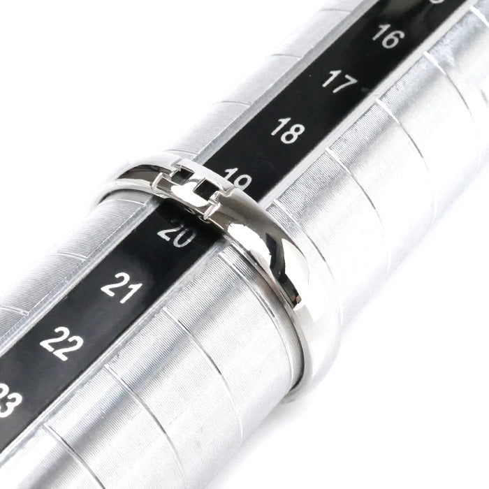 HERMES エルメス K18WG ホワイトゴールド ヘラクレス リング・指輪 H119854B 00060 19.5号 60 4.0g メンズ【中古】【美品】