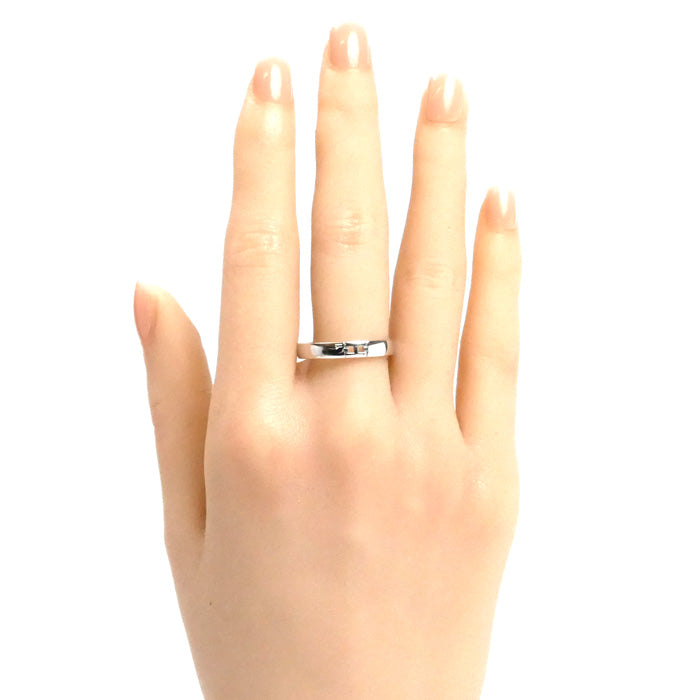 HERMES エルメス K18WG ホワイトゴールド ヘラクレス リング・指輪 H119854B 00060 19.5号 60 4.0g メンズ【中古】【美品】