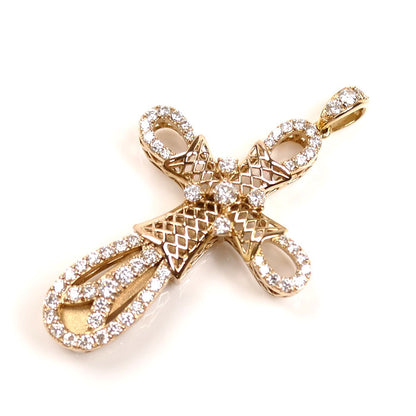 ゆきざき K18PG ピンクゴールド ヨビコ ダイヤ ペンダントトップ W31289PG ダイヤモンド1.00ct 9.2g ユニセックス【中古】【美品】