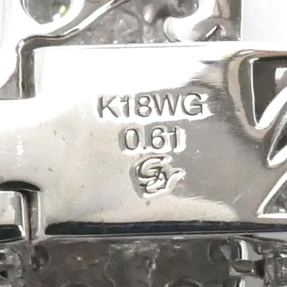 ゆきざき K18WG ホワイトゴールド ダブルトップ ダイヤ ペンダントトップ W50117.12.9.5 ダイヤモンド0.61ct 4.1g ユニセックス【中古】【美品】