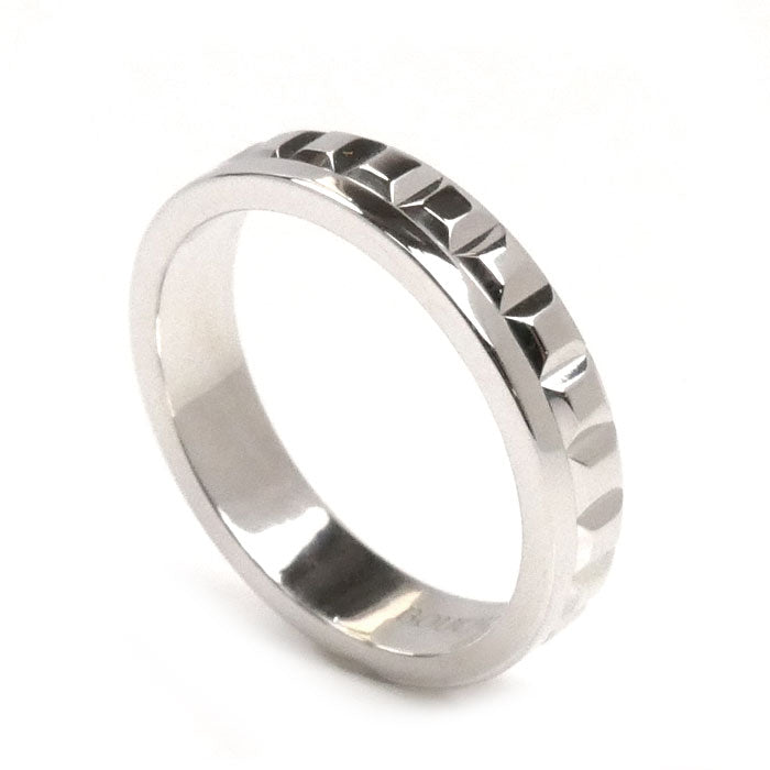 Boucheron ブシュロン K18WG ホワイトゴールド キャトル ラディアント ハーフ リング・指輪 JAL00250 9号 49 4.2g レディース【中古】【美品】