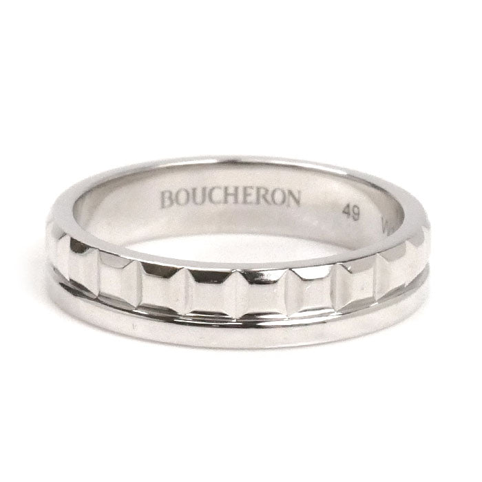Boucheron ブシュロン K18WG ホワイトゴールド キャトル ラディアント ハーフ リング・指輪 JAL00250 9号 49 4.2g レディース【中古】【美品】