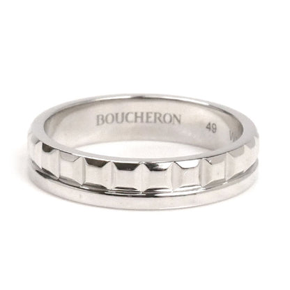 Boucheron ブシュロン K18WG ホワイトゴールド キャトル ラディアント ハーフ リング・指輪 JAL00250 9号 49 4.2g レディース【中古】【美品】