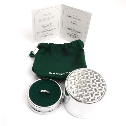 Boucheron ブシュロン K18WG ホワイトゴールド キャトル ラディアント ハーフ リング・指輪 JAL00250 9号 49 4.2g レディース【中古】【美品】