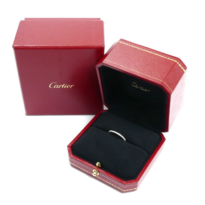 CARTIER カルティエ K18WG ホワイトゴールド エタンセル ドゥ カルティエ フルエタニティ リング・指輪 B4210447 ダイヤモンド 7号 47 1.1g レディース【中古】【美品】