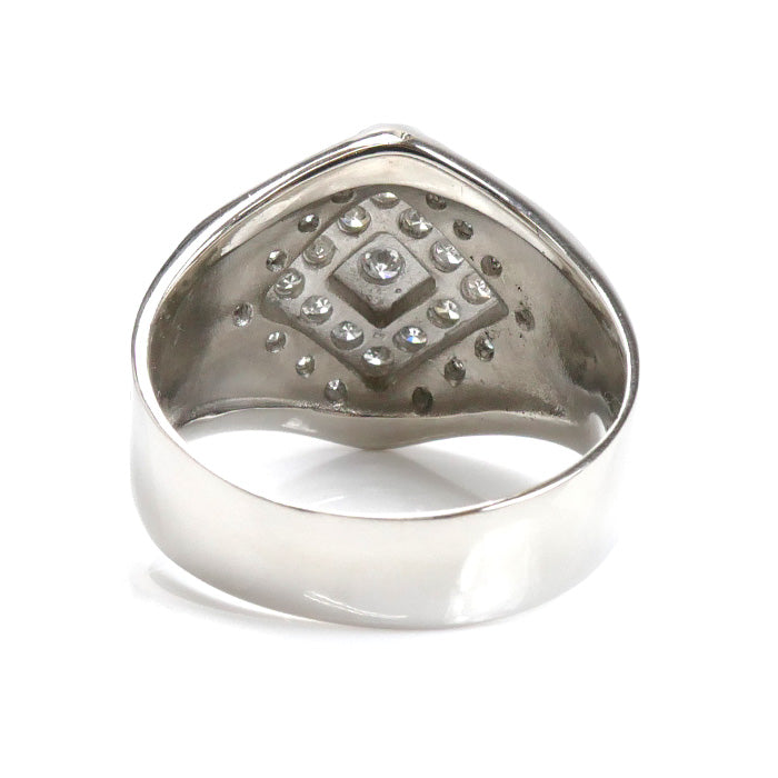 Pt900プラチナ ダイヤ リング・指輪 ダイヤモンド0.67ct 18号 10.6g レディース【中古】