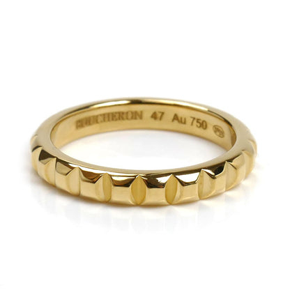 Boucheron ブシュロン K18YG イエローゴールド クルドパリ ミディアム リング・指輪 JAL00008 7号 47 3.2g レディース【中古】【美品】