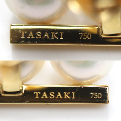 TASAKI タサキ K18YG イエローゴールド バランス ネオ パール ピアス E-4315-18KYG アコヤパール約6.7mm 6.2g レディース【中古】【美品】