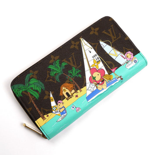 LOUIS VUITTON ルイ・ヴィトン ヴィヴィエンヌ ラウンドジップウォレット 長財布 ラウンドファスナー モノグラム ブラウン/マルチ M82839 ICチップ レディース【中古】【美品】