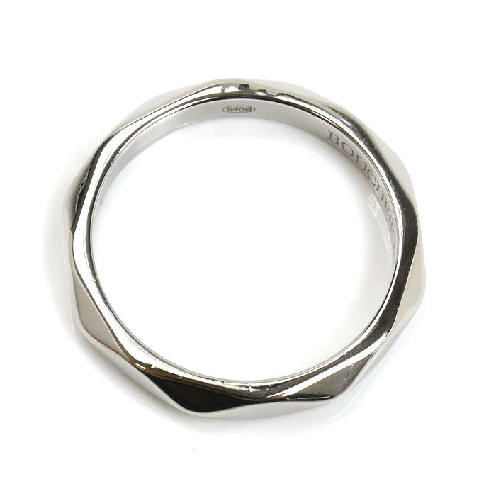 Boucheron ブシュロン Pt950プラチナ ファセット 1P ダイヤ リング・指輪 ダイヤモンド 13号 53 4.7g レディース【中古】