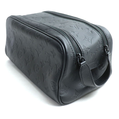 LOUIS VUITTON ルイ・ヴィトン ドップキット セカンドバッグ モノグラムシャドウ ブラック M12645 ICチップ メンズ【中古】【美品】