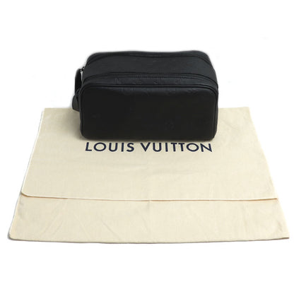 LOUIS VUITTON ルイ・ヴィトン ドップキット セカンドバッグ モノグラムシャドウ ブラック M12645 ICチップ メンズ【中古】【美品】