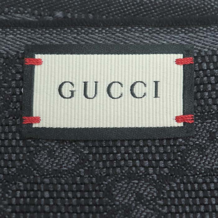 GUCCI グッチ シェリーライン マフラー ブラック 147351 4G704 1166 ユニセックス【中古】【美品】