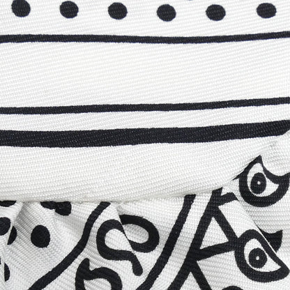 HERMES エルメス ツイリー Eperon d' Or Bandana エプロンドールバンダナ スカーフ ホワイト/ブラック H852978S レディース【中古】【美品】