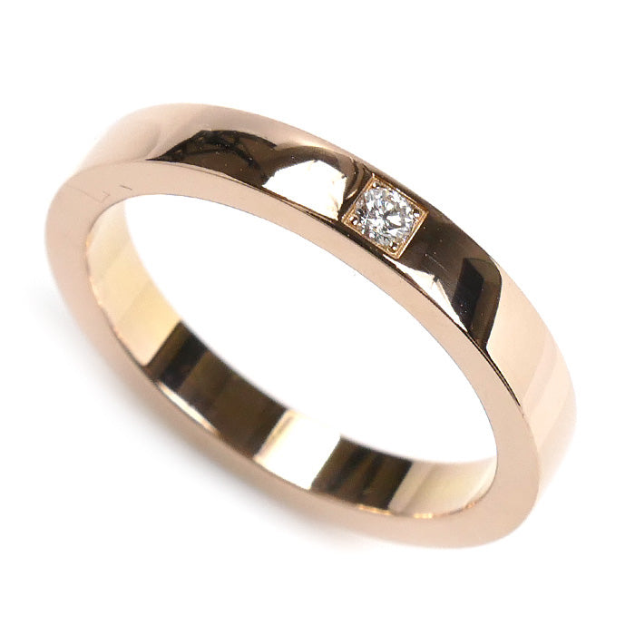 BVLGARI ブルガリ K18PG ピンクゴールド マリーミー 1P ダイヤ リング・指輪 12.5号 4.7g レディース【中古】