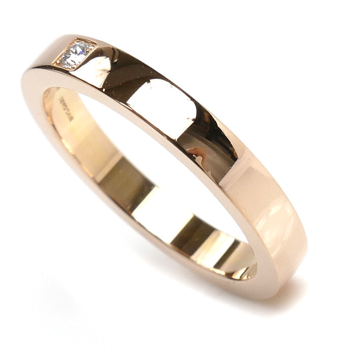 BVLGARI ブルガリ K18PG ピンクゴールド マリーミー 1P ダイヤ リング・指輪 12.5号 4.7g レディース【中古】