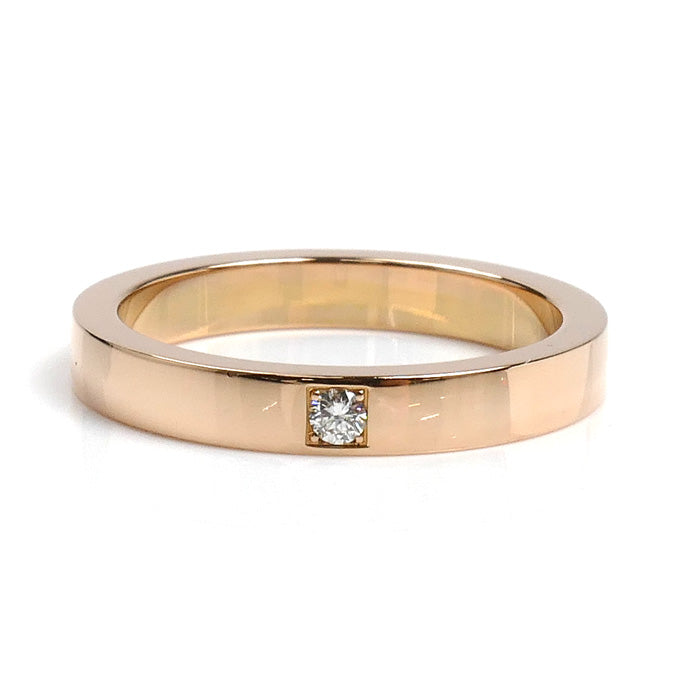 BVLGARI ブルガリ K18PG ピンクゴールド マリーミー 1P ダイヤ リング・指輪 12.5号 4.7g レディース【中古】