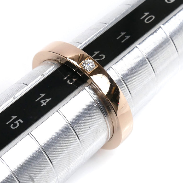 BVLGARI ブルガリ K18PG ピンクゴールド マリーミー 1P ダイヤ リング・指輪 12.5号 4.7g レディース【中古】