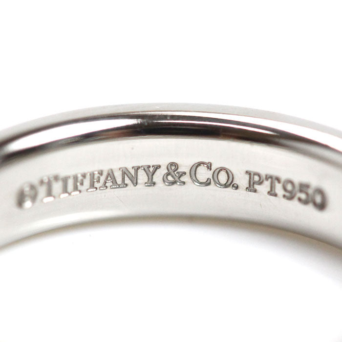 TIFFANY&Co. ティファニー Pt950プラチナ ダブルミルグレインバンド ダイヤ リング・指輪 10号 6.2g レディース【中古】【美品】