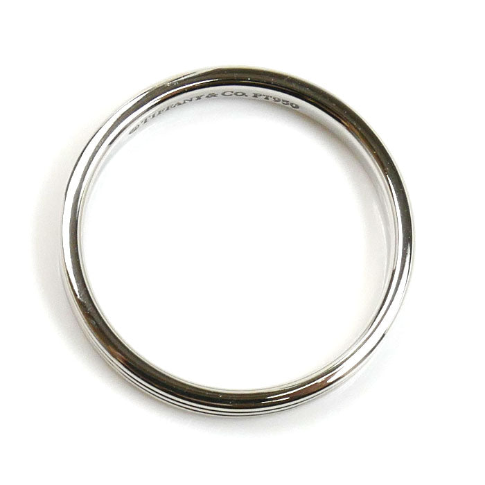 TIFFANY&Co. ティファニー Pt950プラチナ 3ロウ バンドリング リング・指輪 16.5号 5.0g レディース【中古】【美品】