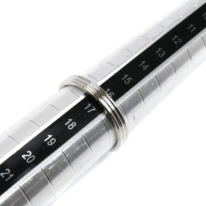 TIFFANY&Co. ティファニー Pt950プラチナ 3ロウ バンドリング リング・指輪 16.5号 5.0g レディース【中古】【美品】