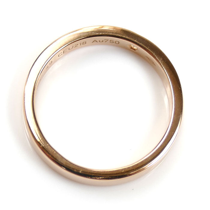 CARTIER カルティエ K18PG ピンクゴールド エングレーブド 1P ダイヤ リング・指輪 B4086449 ダイヤモンド 9号 49 3.5g レディース【中古】【美品】
