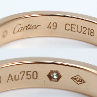 CARTIER カルティエ K18PG ピンクゴールド エングレーブド 1P ダイヤ リング・指輪 B4086449 ダイヤモンド 9号 49 3.5g レディース【中古】【美品】