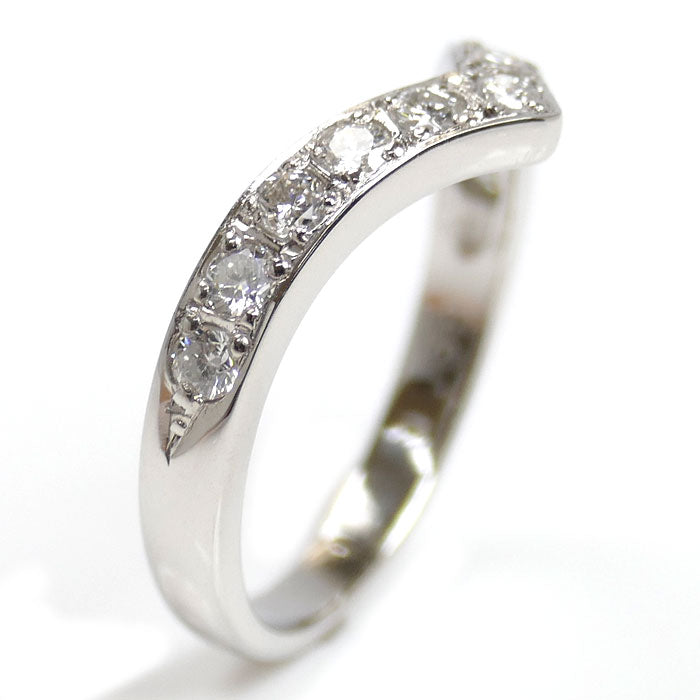 TASAKI タサキ Pt900プラチナ ダイヤ リング・指輪 ダイヤモンド0.39ct 9.5号 3.4g レディース【中古】【美品】