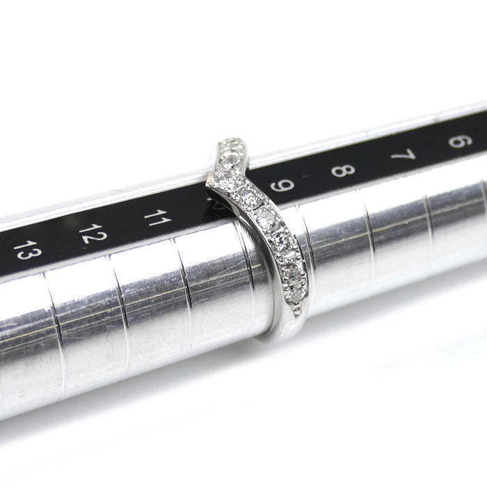 TASAKI タサキ Pt900プラチナ ダイヤ リング・指輪 ダイヤモンド0.39ct 9.5号 3.4g レディース【中古】【美品】