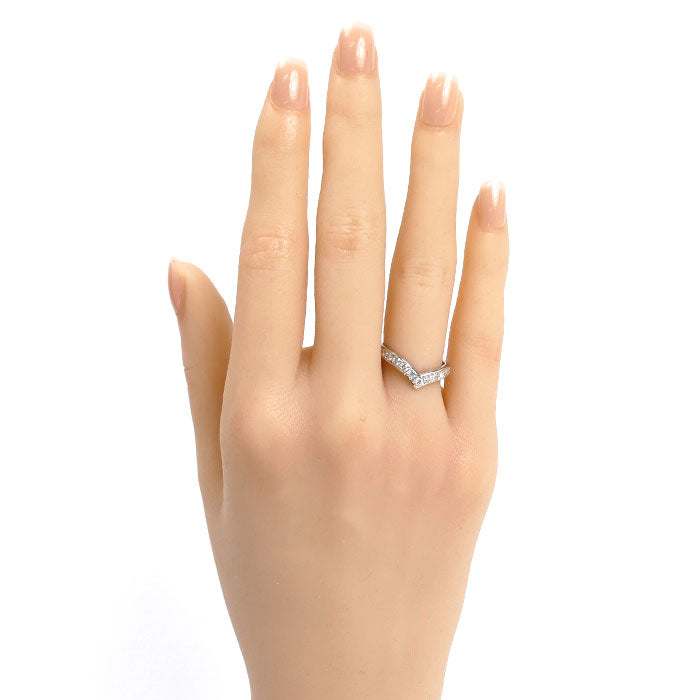 TASAKI タサキ Pt900プラチナ ダイヤ リング・指輪 ダイヤモンド0.39ct 9.5号 3.4g レディース【中古】【美品】